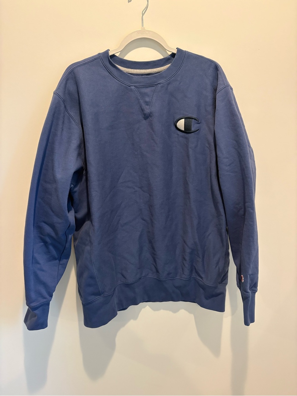 Champion Men's Crewneck Sweatshirt in Periwinkle Blue
